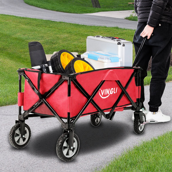 Winado Collapsible Outdoor Wagon Garden Carts Wayfair
